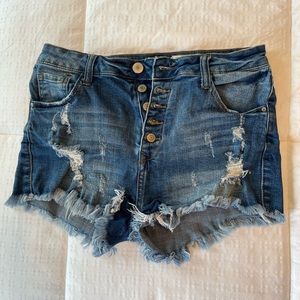 Papaya high waisted jean shorts